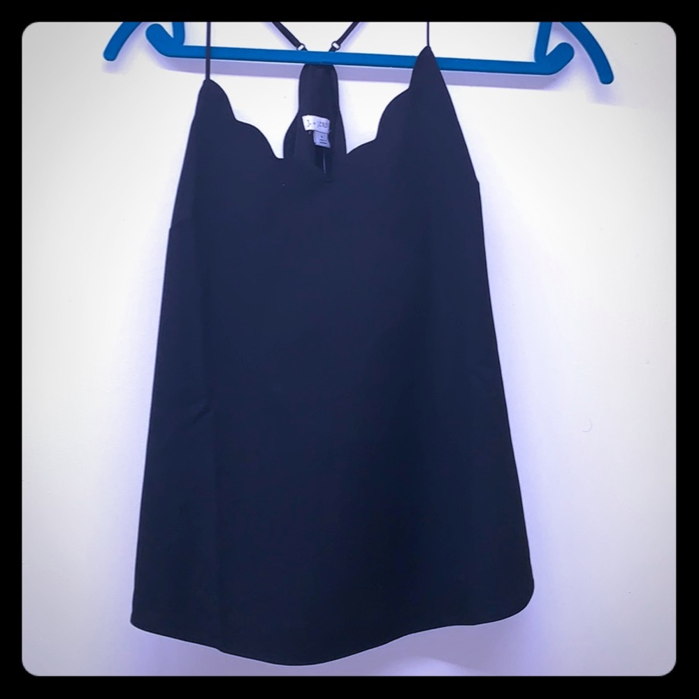 Brand new tags on jcrew scalloped silk cami